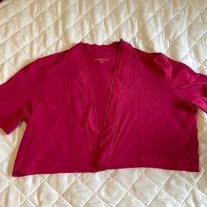 Coldwater Creek knit short sleeved cardigan